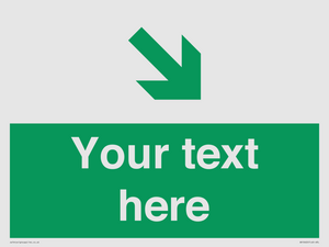 Custom Safe condition: Green Down right arrow